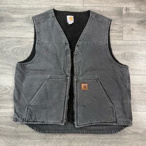 Carhartt Charcoal Fleece Vest V26-GVL